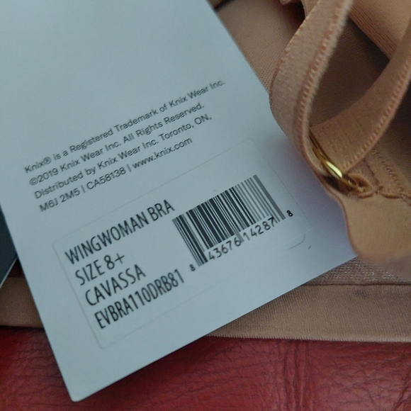 NEW WITH TAGS Seamless Tan KNIX BRA 8+  ( Bag C) - Picture 5 of 6